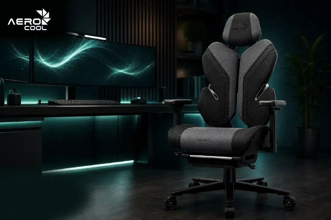 Крісло Aerocool для роботи за комп'ютером протягом повного дня