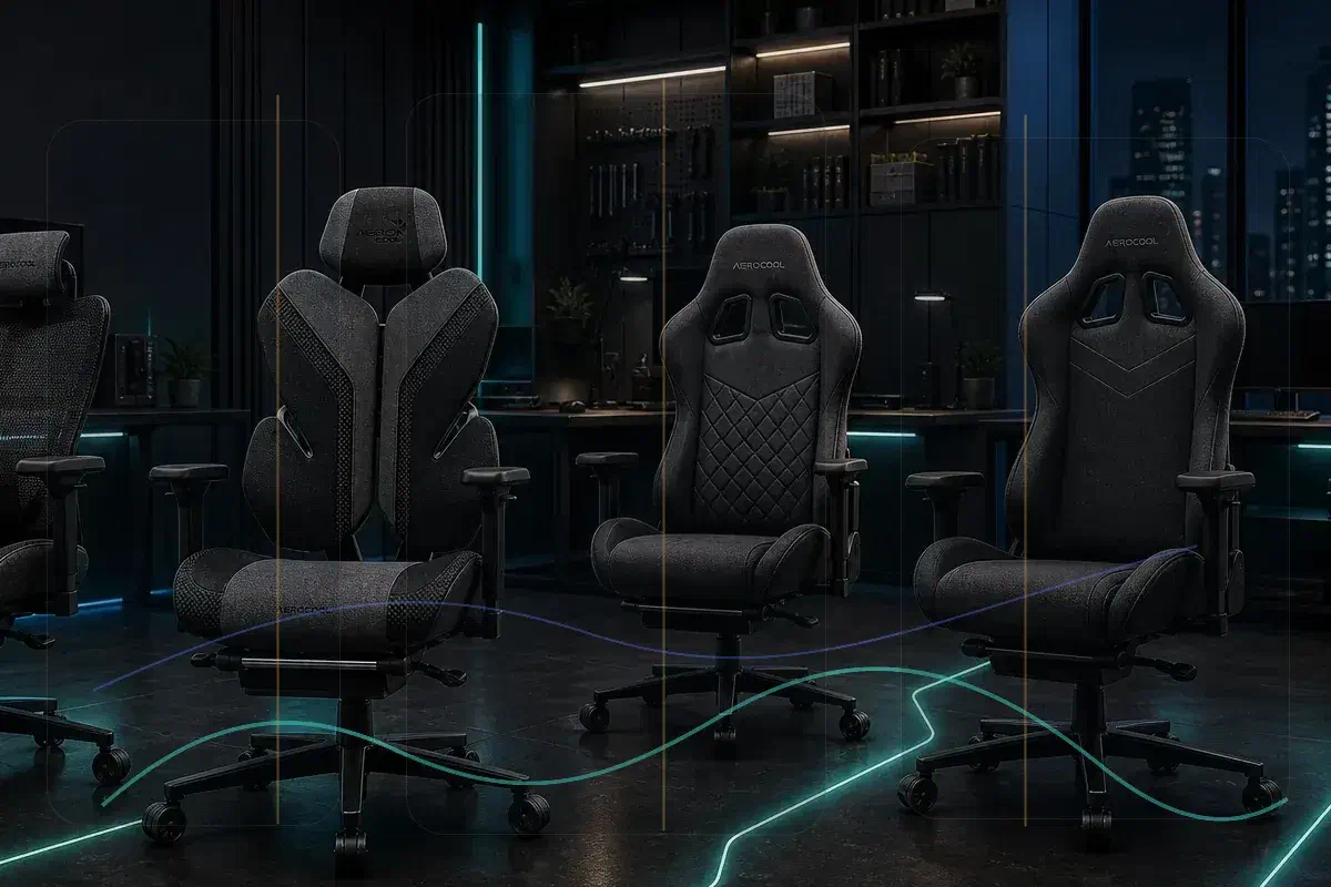 Розподіл різних моделей Aerocool під офісні, home office і змішані робочі сценарії