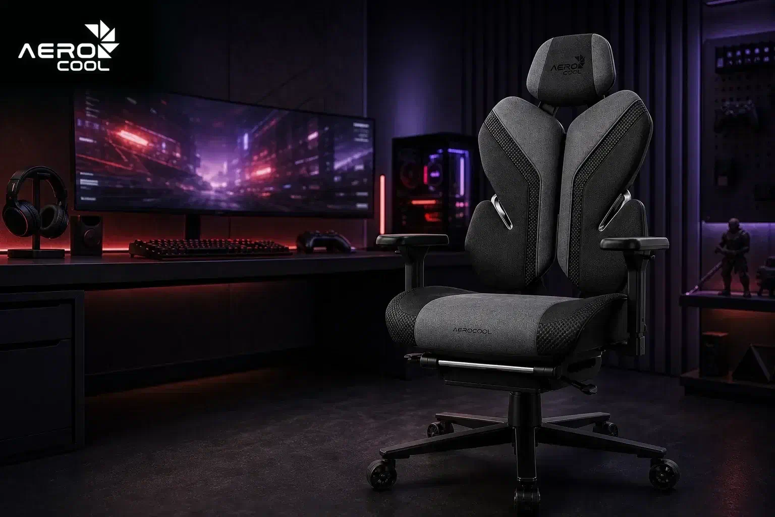Игровое кресло Aerocool для долгих сессий за компьютером