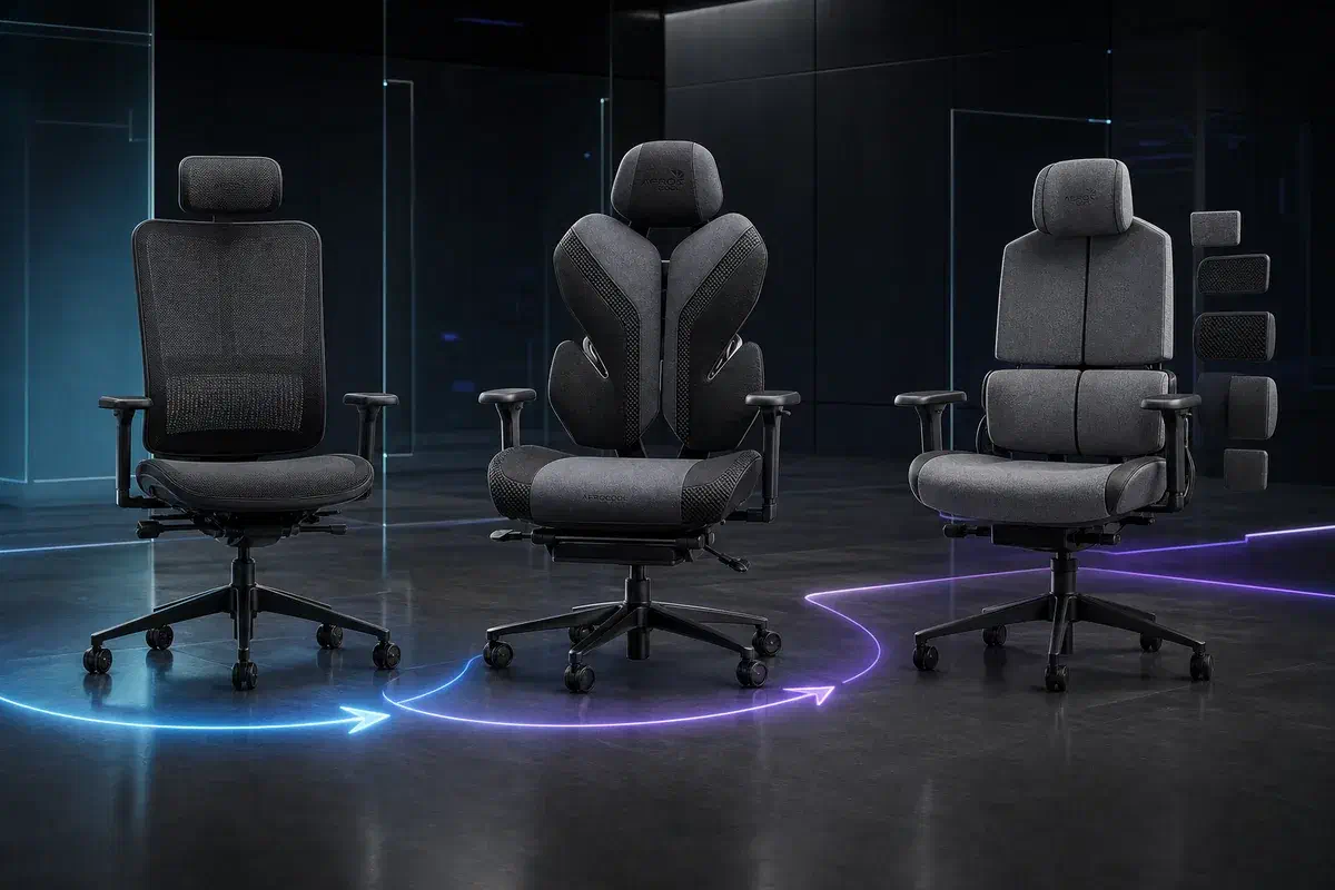 Візуальний маршрут вибору між серіями Aerocool SKY, WING 360 і XTAL