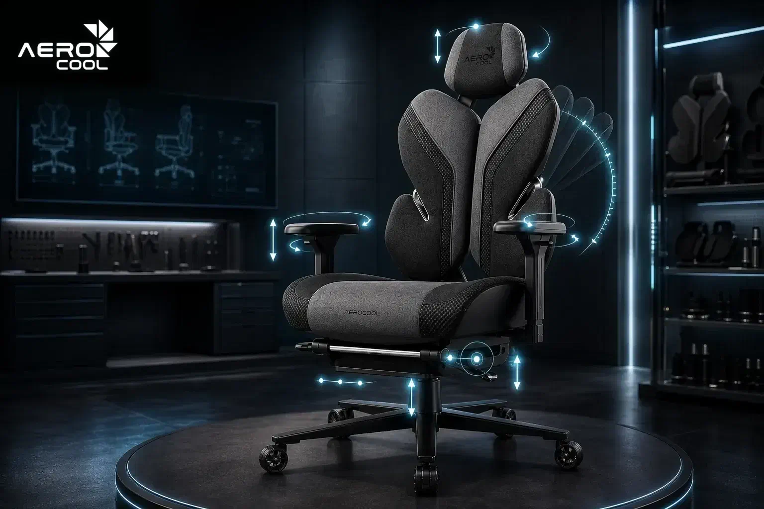 7D, 8D і 11D регулювання в кріслах Aerocool