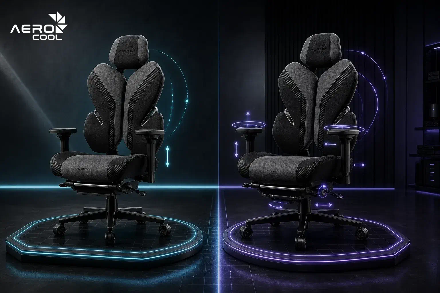 Механізми SYNC4 і SYNC5 multi-adjustable у кріслах Aerocool