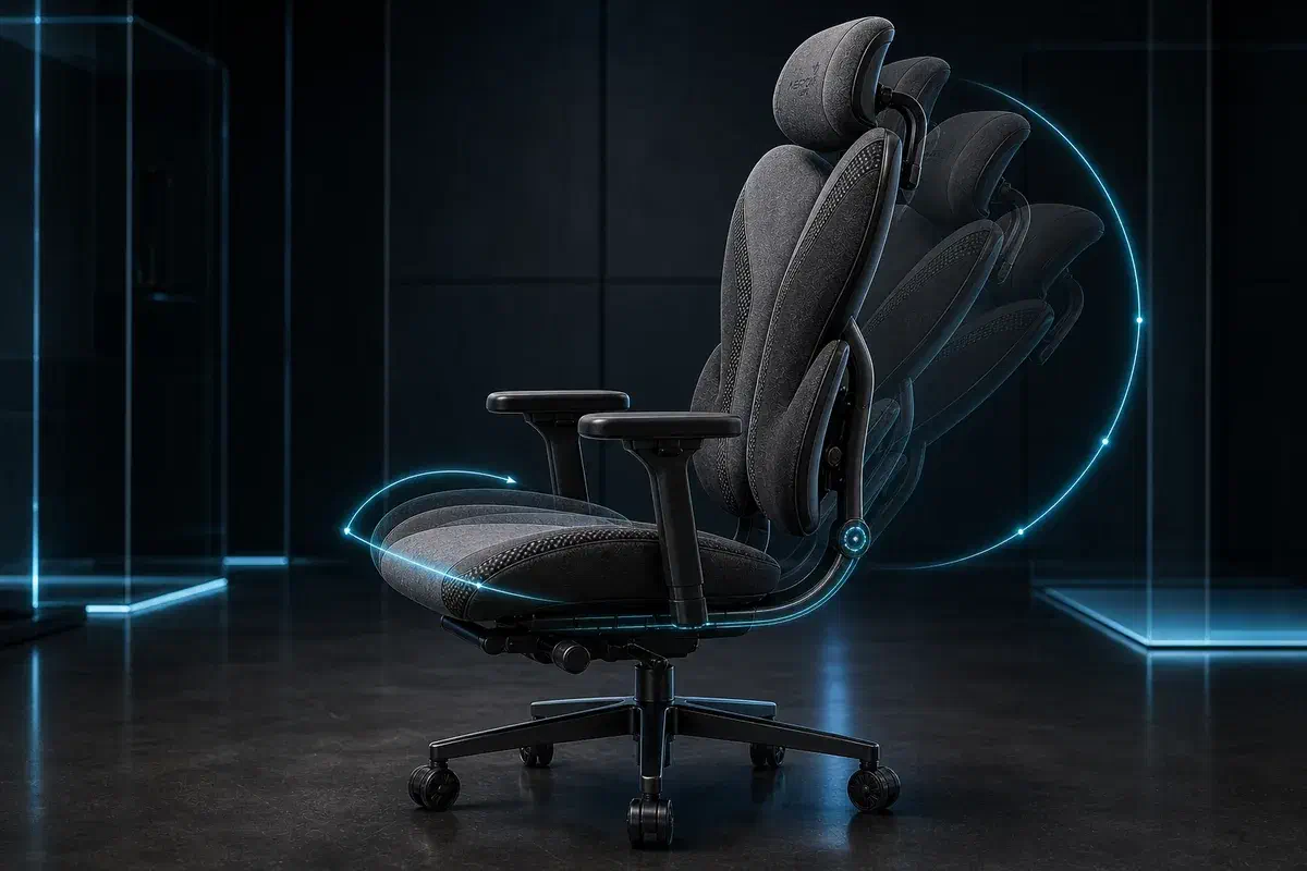 Синхронний рух спинки та сидіння у механізмі Synchronous Tilt Aerocool