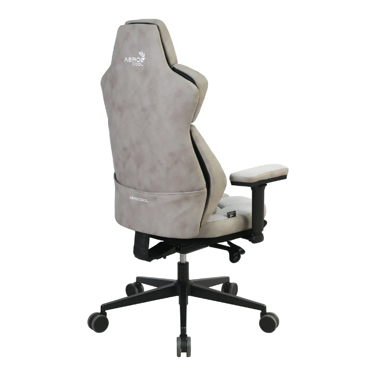 Крісло Aerocool XTAL Loft Air Light Grey — Вигляд ззаду під кутом